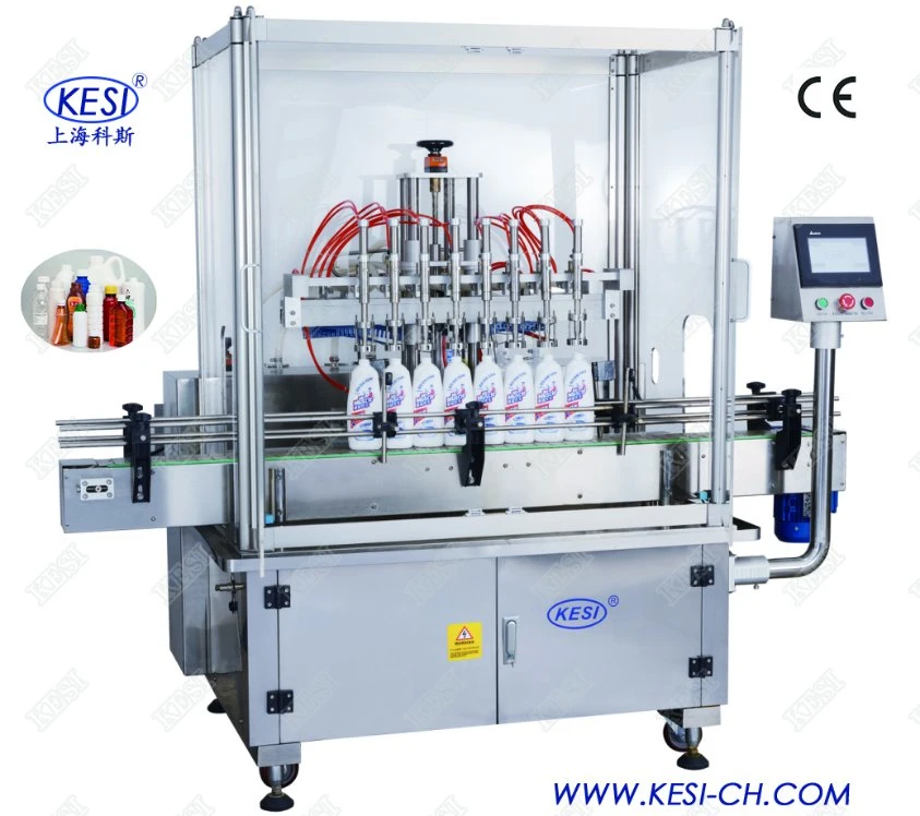 China Full Automatic Bottle Liquid Linear Piston Filling Machine (YBG)