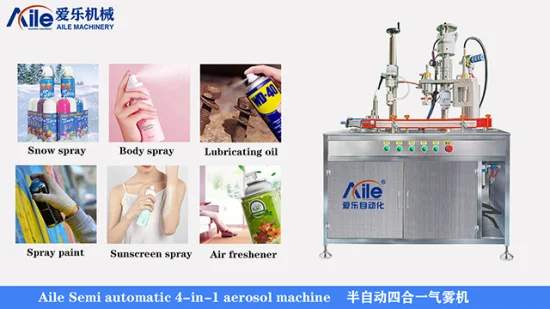 Manufacturer Production Equipment Skincare Deodorant Spray Antiperspirant Product Aerosol Filling Machine