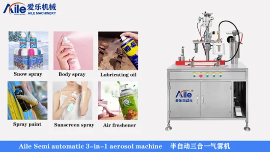 Guangzhou Aile Insecitide Spray Can Shaving Foam Aerosol Spray Can Filling Spray Paint Machine Spray Paint Production Line