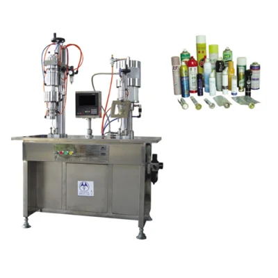 Semi Auto Aerosol Filling Crimping Machine/ Sunscreen Spray Filling Machine